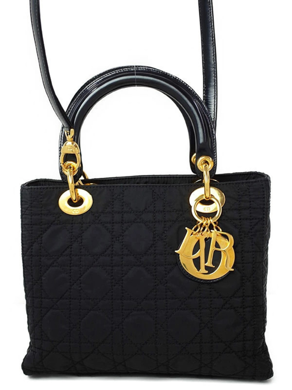 Christian Dior Cannage Quilted Lady Dior 2way bag
